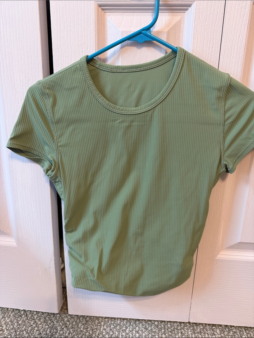 lululemon athletica Ribbed Short-Sleeve Tee in Sage